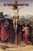 Francesco Francia Crucifixion with Sts John and Jerome oil painting artist